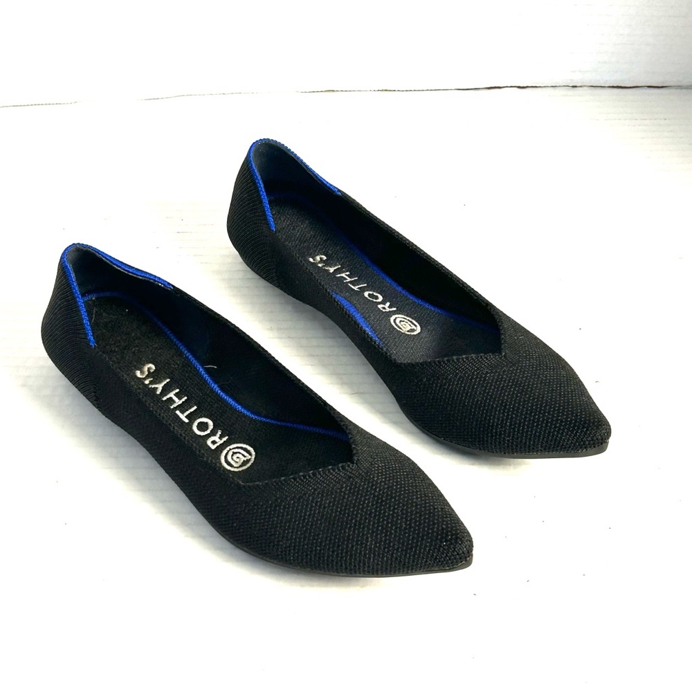 Rothy's Black and Blue Women's Flats